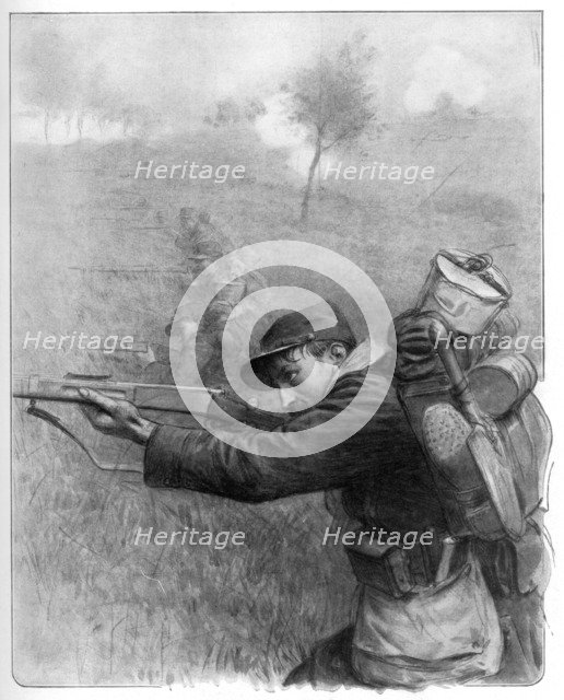 'Our Brave Men, Advance by Jumps', 1914, (1926). Artist: Unknown