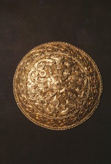 Gold brooch from Hornelund near Varde, c10th century. Artist: Unknown.