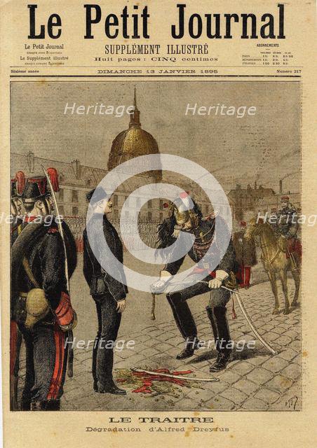 Le Petit Journal concerning the Dreyfus Affair , 1895. Creator: Meyer (Reyem), Henri (1844-1899).