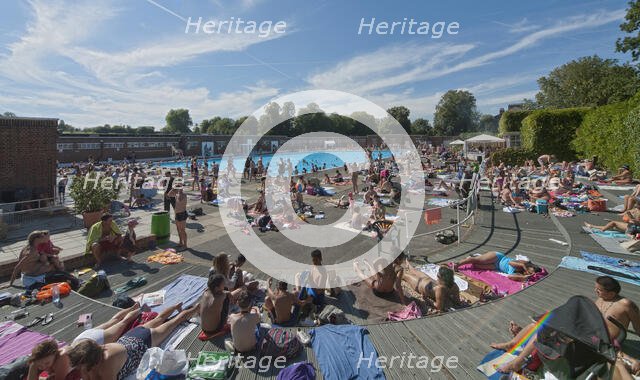 Brockwell Lido, Dulwich Road, Brockwell Park, Lambeth, London, 2012. Creator: Simon Inglis.