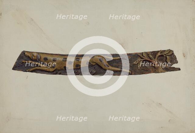 Trail Board, c. 1936. Creator: Elizabeth Moutal.