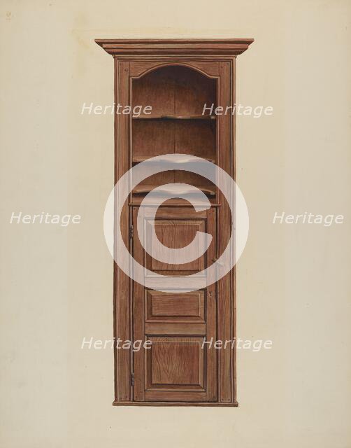 Cupboard, c. 1939. Creator: Leslie Macklem.