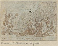 Chorus of Shepherds and Ergasto, 1640. Creator: Johann Wilhelm Baur.