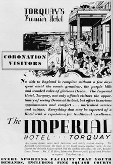 'The Imperial Hotel, Torquay', 1937. Artist: Unknown.