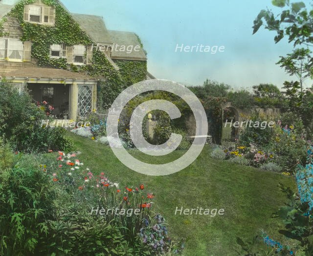 "Gray Gardens," Robert Carmer Hill house, Lily Pond Lane, East Hampton, New York, c1916. Creator: Frances Benjamin Johnston.
