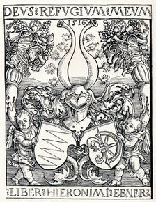 'The Bookplate of Jerome Ebner', 1516 (1906). Artist: Albrecht Durer.