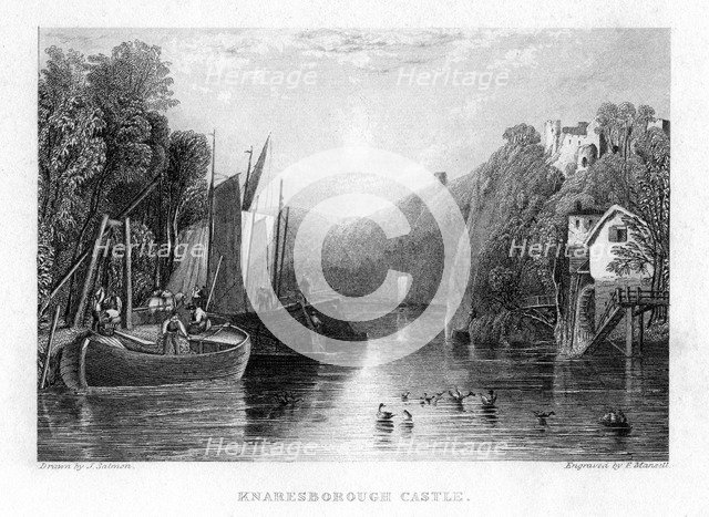 Knaresborough Castle, North Yorkshire, England, 19th century. Artist: Mansell