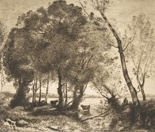 Le Lac, 1861. Creator: Felix Bracquemond.