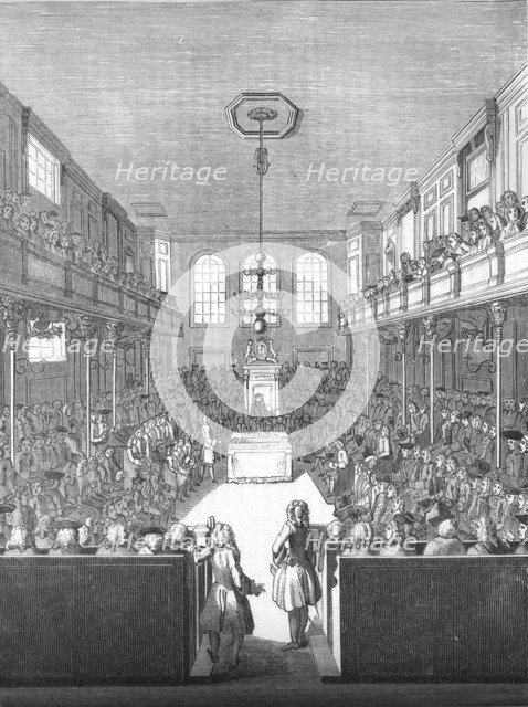 'House of Commons in the time of George II', 1845. Artist: Unknown.