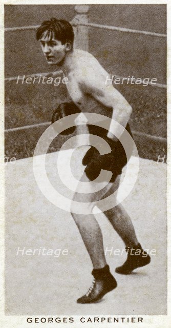 Georges Carpentier, French boxer, (1938). Artist: Unknown