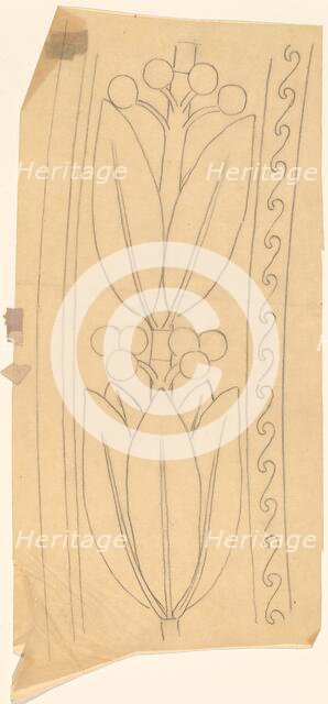 Tracing of a Border Design, 1890/1897. Creator: Charles Sprague Pearce.