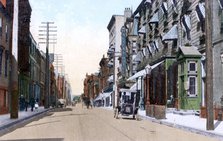 The Halifax and Queens Hotels, Hollis Street, Halifax, Nova Scotia, Canada, 1911. Artist: Unknown