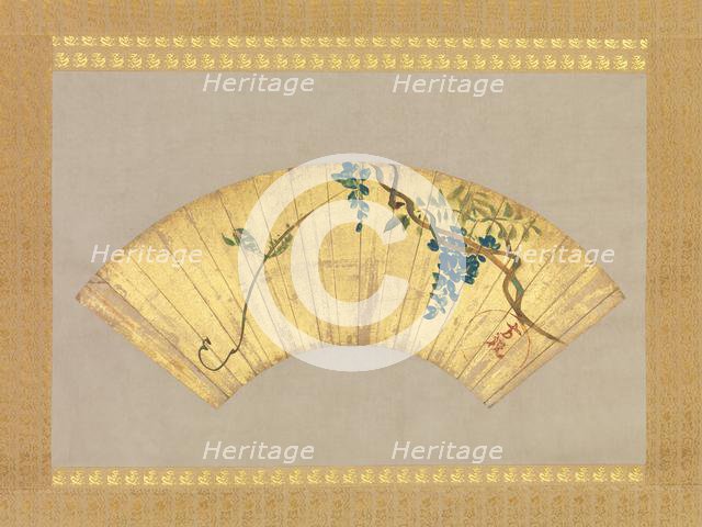 Wisteria, 17th-18th century. Creator: Attributed to Ogata Korin (Japanese, 1658-1716).