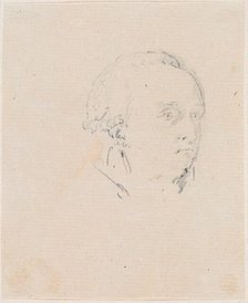 Head of a Man, probably c. 1754/1765. Creator: Hubert Robert.