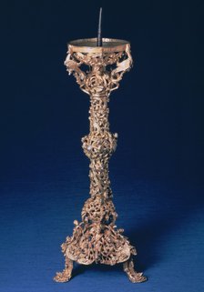 The Gloucester Candlestick, gilt-bell metal, English, 12th century. Artist: Unknown