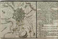 Seven Years War (1756-1763): Map of the Siege of Almeida (16 to 25 August 1762), 1765. Creator: Jean de Beaurain.