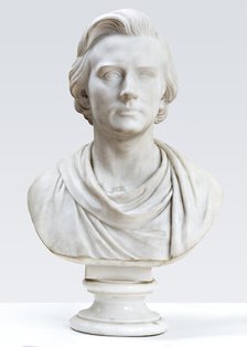 Marble bust of Peter Heise (1830-79), January 31, 1862. Creator: Herman Wilhelm Bissen.