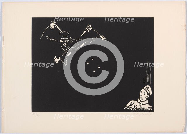 C'est la guerre (It's the war), 1915-1916. Creator: Vallotton, Felix Edouard (1865-1925).