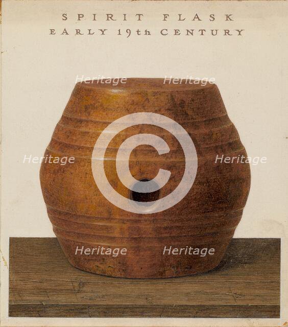 Spirit Flask, c. 1937. Creator: J. Herman McCollum.
