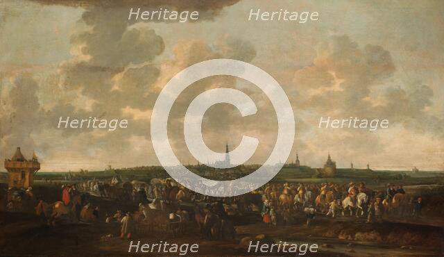 Departure of Spanish Occupation Troops from Breda, October 10, 1637, 1647-1683. Creator: Hendrick de Meijer.