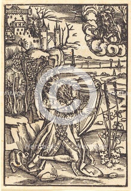 David Playing the Harp, c. 1500. Creator: Unknown.