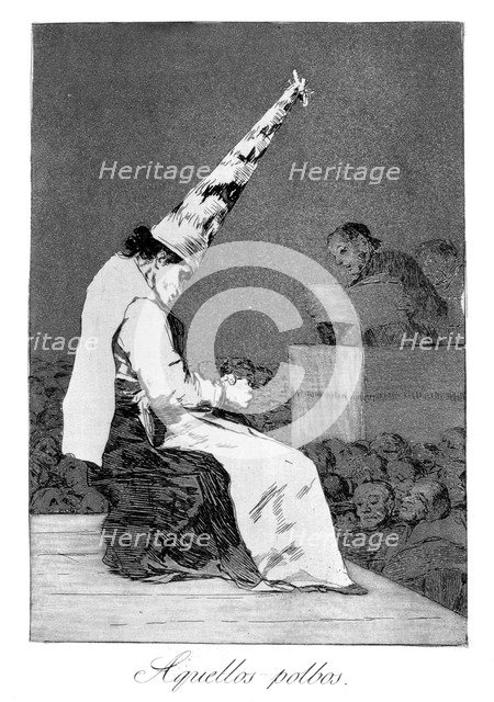 'Those specks of dust, Perrico the cripple', 1799. Artist: Francisco Goya