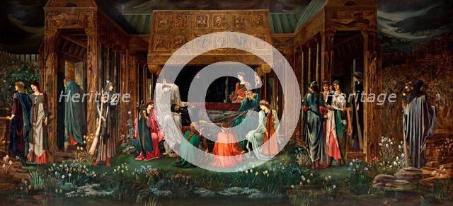 The Last Sleep of King Arthur in Avalon, c1881-1898. Creator: Burne-Jones, Sir Edward Coley (1833-1898).
