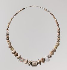 Beads from a Necklace, Frankish, 6th century. Creator: Unknown.
