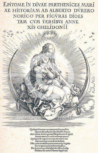 Title page of the Life of the Virgin, 1511 (1906). Artist: Albrecht Durer.