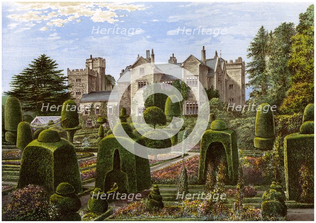 Levens Hall, Cumbria, c1880. Artist: Unknown