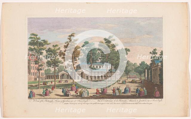 View of the Rotunda in Ranelagh Gardens in London, 1751. Creator: Nathaniel Parr.
