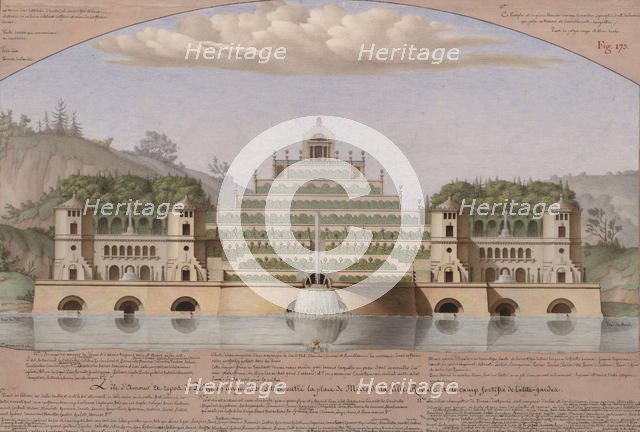 L'Île d'amour et repos de pêche. Creator: Lequeu, Jean-Jacques (1757-1826).