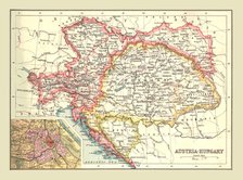Map of Austria-Hungary, 1902. Creator: Unknown.