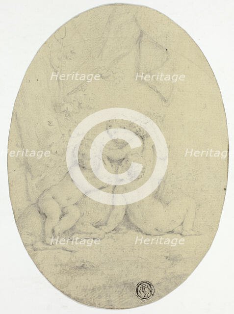 Three Children and a Goat, n.d. Creator: Unknown.