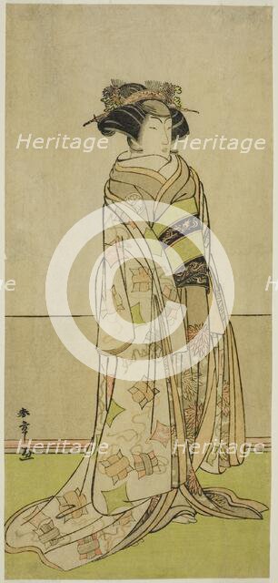 The Actor Segawa Kikunojo III in an Unidentified Role, Japan, c. 1780. Creator: Shunsho.
