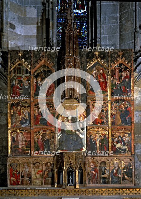 Altarpiece of the Solivella Castle, dedicated to the Virgin, work signed towards 1425.