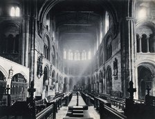 The church of St  Bartholomew the Great; interior view facing East, 1902. Creator: Unknown.