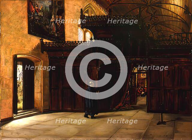 Interior of King's College Chapel, Old Aberdeen, 1881. Creator: John Shirreffs.