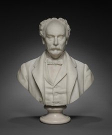 Bust of Hinman B. Hurlbut, c. 1870 - 1883. Creator: Giovanni Cintselli (Italian, 1832-1883).