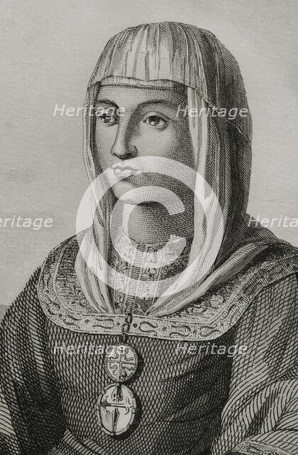Joanna of Castile, (known as Joanna the Mad), (1479-1555), 1853. Creator: Antonio Roca Sallent.