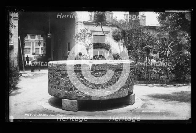 Sacrificial stone, between 1880 and 1897. Creator: William H. Jackson.