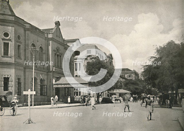 'Merchant Street, Rangoon', 1900. Creator: Unknown.