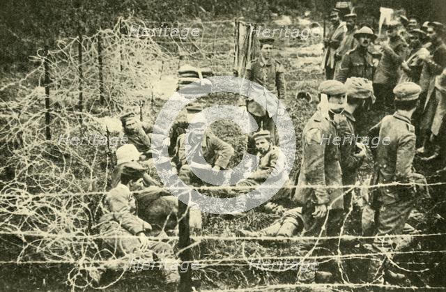 German prisoners of war, northern France, First World War, c1916, (c1920). Creator: Unknown.