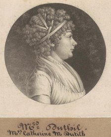 Catherine D. Dutilh, 1801. Creator: Charles Balthazar Julien Févret de Saint-Mémin.