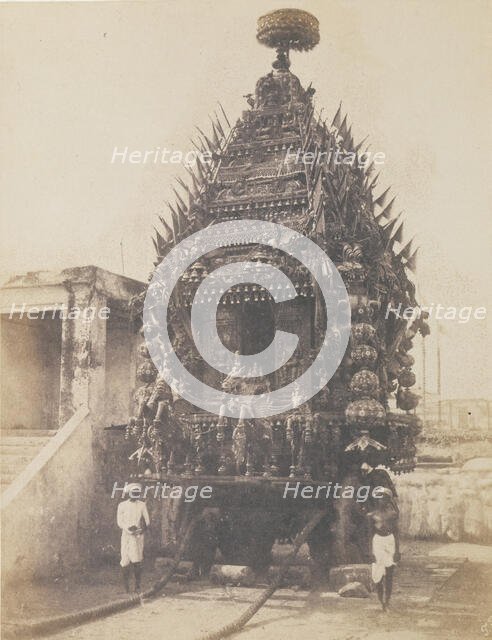 Juggernaut Car, Madras, 1850s. Creator: Frederick Fiebig.