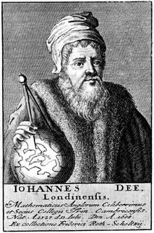 John Dee, English Alchemist, Geographer and Mathematician, c1590 (18th century). Artist: Unknown