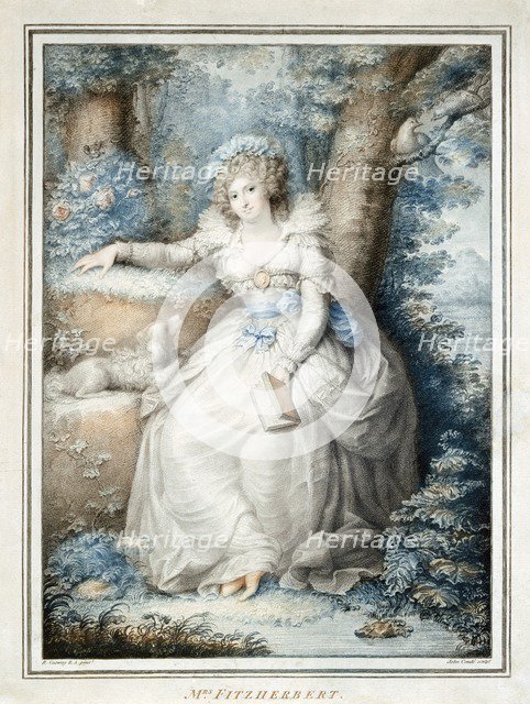 Maria Fitzherbert, companion of King George IV before he became king, 19th century. Artist: Unknown.