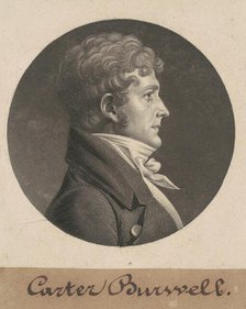 Carter Burwell, 1805. Creator: Charles Balthazar Julien Févret de Saint-Mémin.