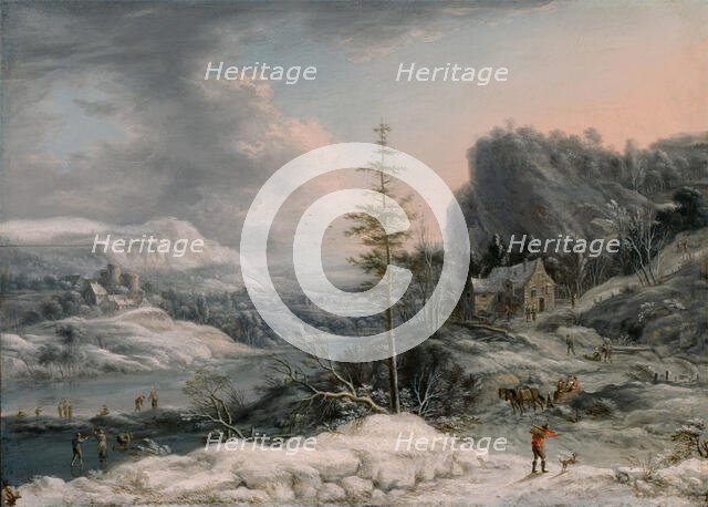 A Winter Scene, c1700. Creator: Jan Griffier I.