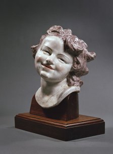 Head of laughing child, c1752. Creator: Louis Francois Roubiliac.